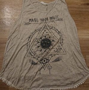 Make your own Magic tank top with rhinstones